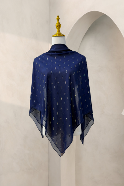 BAWAL ASLI JAPANESE COTTON (CORNFLAKES) NAVY BLUE