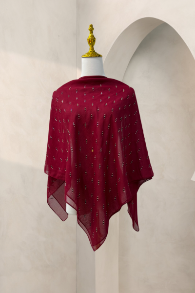 BAWAL ASLI JAPANESE COTTON (CORNFLAKES) MAROON