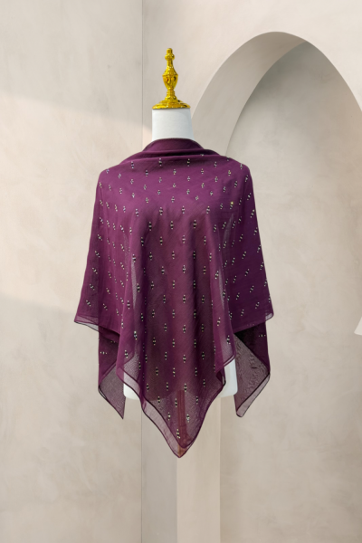 BAWAL ASLI JAPANESE COTTON (CORNFLAKES) DARK PLUM